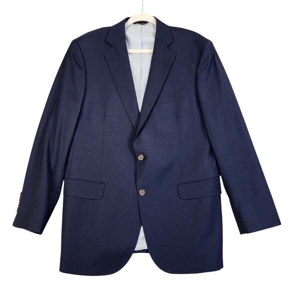 Brooks Brothers Mens Explorer Madison Fit Wool Blazer Suit Jacket Size 42R Blue - Picture 1 of 13